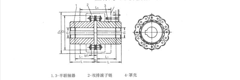 GL滾子鏈聯(lián)軸器